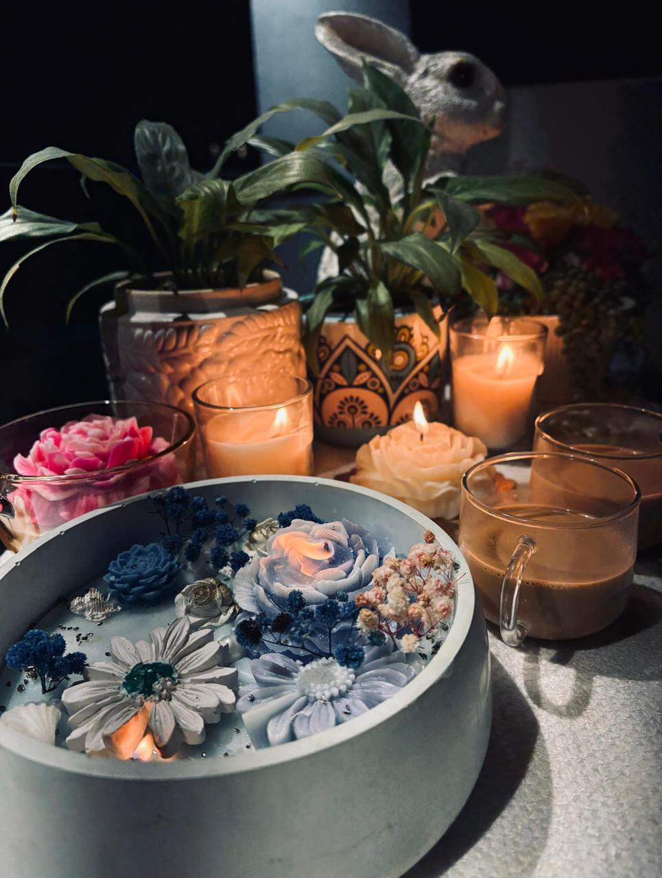 Blue Blossom Serenity Candle